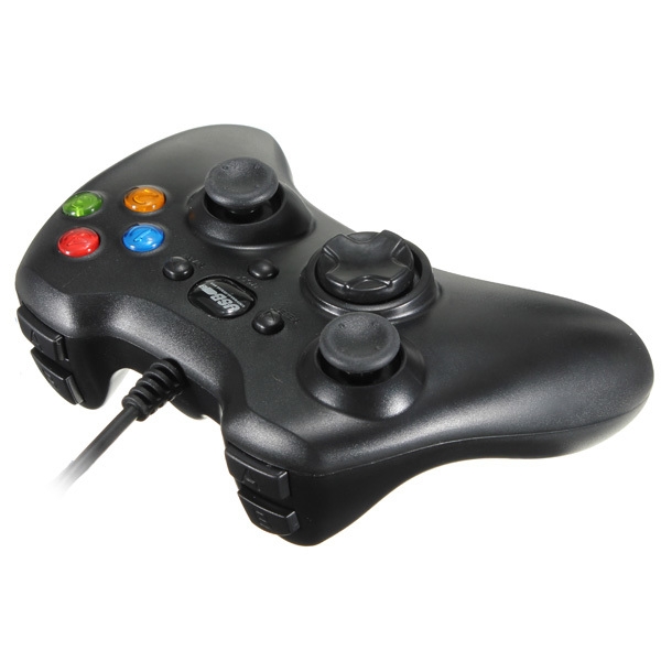 Doppelstoß Verdrahtete USB Spiel Kontrolle Joypad Für PC