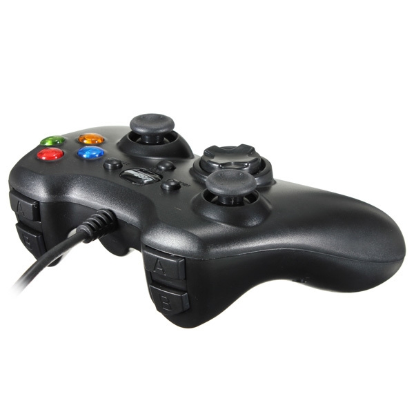 Doppelstoß Verdrahtete USB Spiel Kontrolle Joypad Für PC