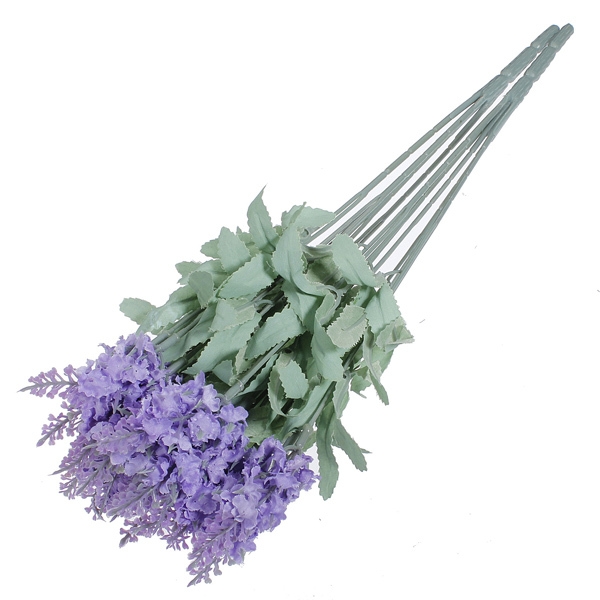 10 Hauptbukett schöne künstliche Lavendelseidenblumen