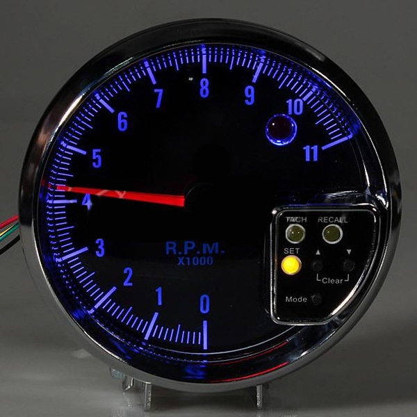 Tachometer Schaltleuchte Alarm Anzeige 8142s Blau LED Objektiv