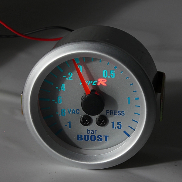 52mm LED Blue Light Car Meter Boost Turbo Lehre