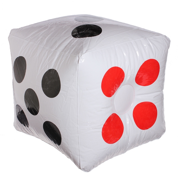 Plastic Inflatable Dice Balloon Pool Party Toys Zimmer Decration