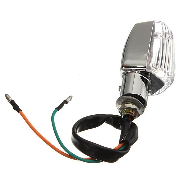 Universal Chrome Motorrad Blinker Signalleuchten Amber Light