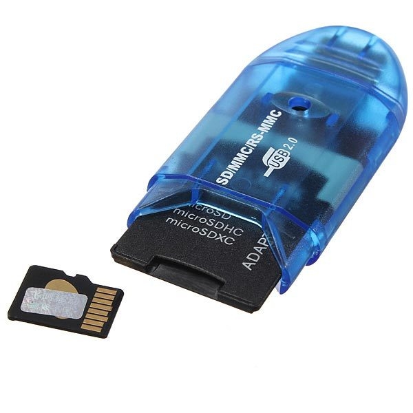 Mini USB 2.0 Speicher Multi-Kartenleser Geeignet für MMC SD SDHC TF
