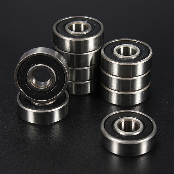 10X Rillenkugellager Sealed Miniature Bearings Stell 608-2RS