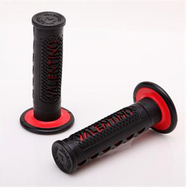 Universal-Motorrad-Fahrrad-Handgriffe Lenker Rot-schwarz