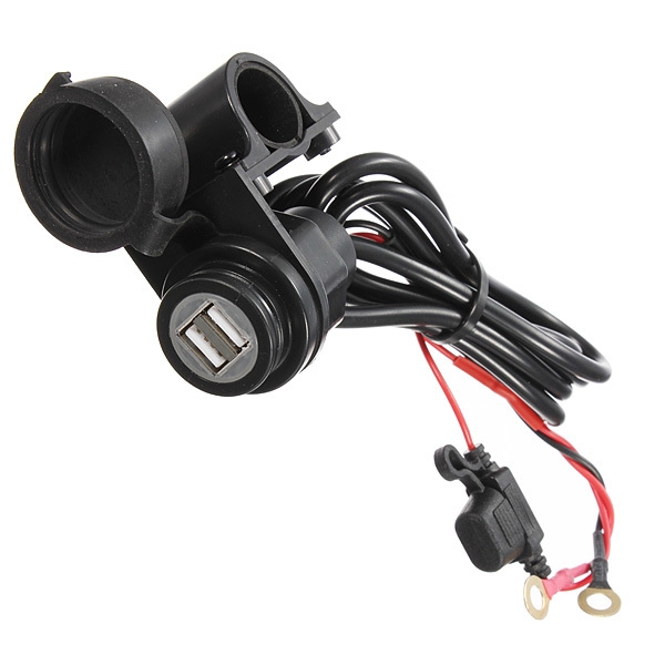 Auto Motorrad Boot Wasserdicht Dual USB Power Port 5V 2.1A 