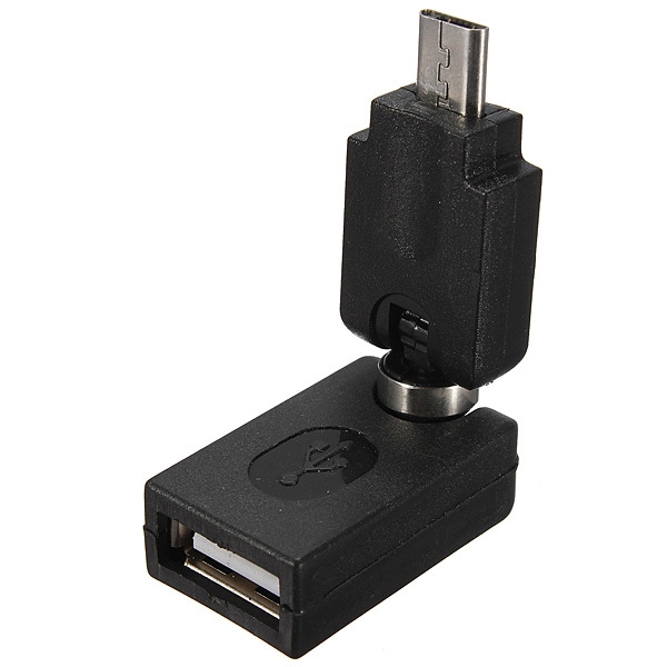 USB2.0 Buchse auf Micro USB Stecker Adapter 360Degree Angle Rotation