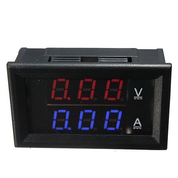 LED blaues rotes Doppeldigitalvoltmeteramperemetertafelnvolt misst Meter