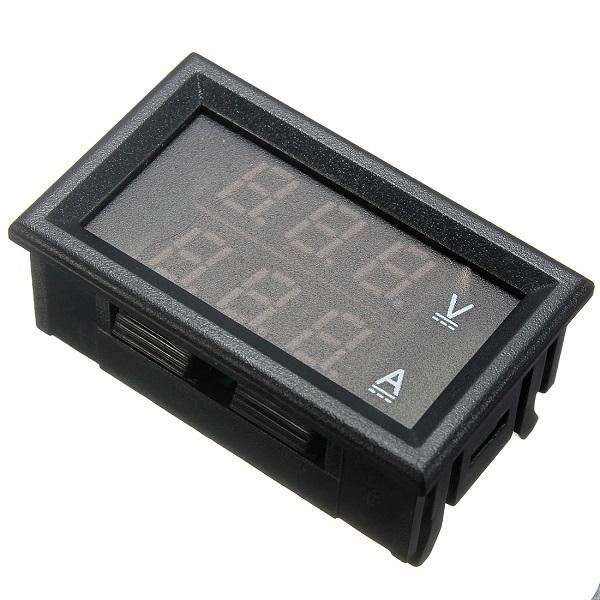 LED blaues rotes Doppeldigitalvoltmeteramperemetertafelnvolt misst Meter