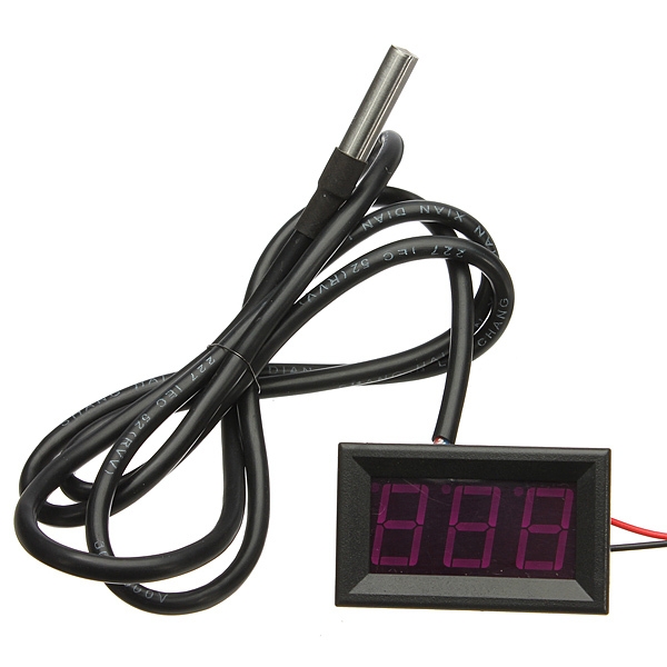 -55 Bis 125 Grad Red LED Digitale Temperaturmessgerät Sensor 