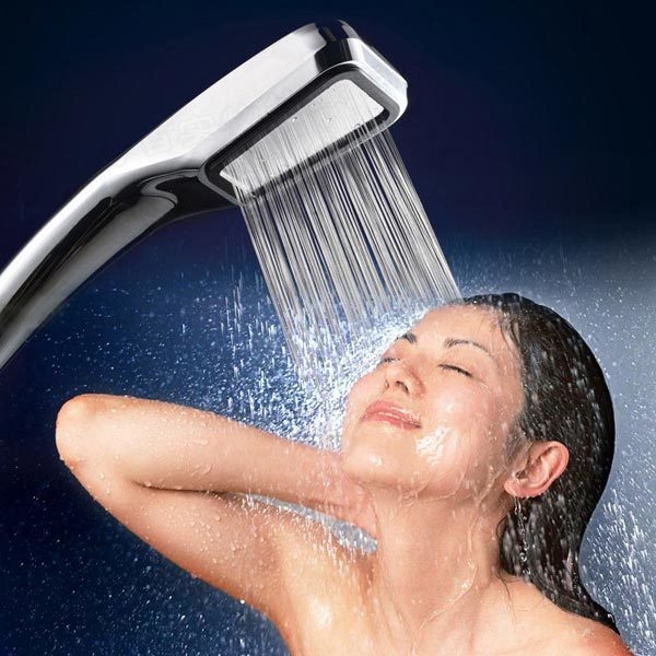 Unter Druck gesetztes Wasser-Einsparung-Quadrat-Handdusche-Kopf-Bad-Dusche