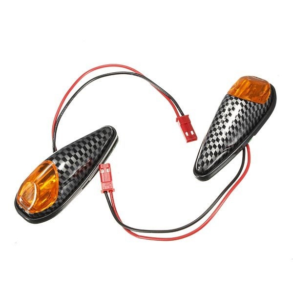 2x LED Universalmotorrad Blinker Leuchtmelder Lampen Bernstein