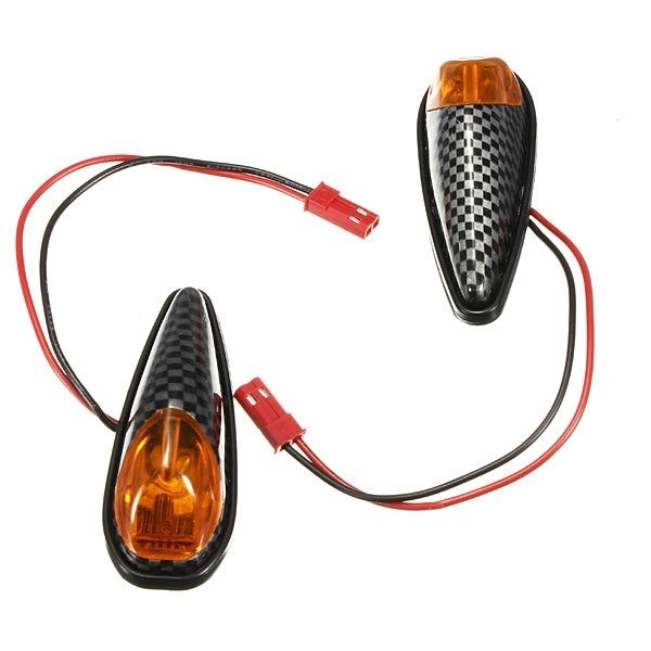 2x LED Universalmotorrad Blinker Leuchtmelder Lampen Bernstein