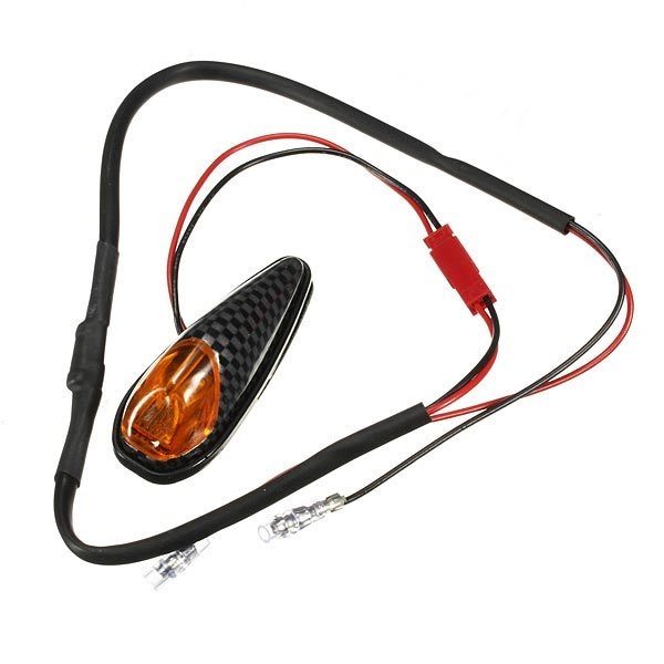 2x LED Universalmotorrad Blinker Leuchtmelder Lampen Bernstein
