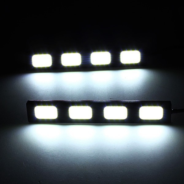12V 3/4/5/6 LED COB Auto DRL Lampen Nebel Licht Weiß 9cm