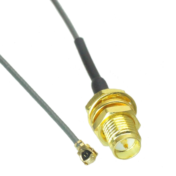 2.4G RP-SMA-Buchse auf U.FL IPX 1.13 Pigtail Kabel 20cm