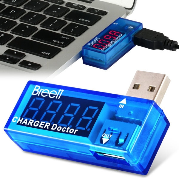 Tragbare Mini -USB Aktueller und 3V-7.5V Spannungsprüfer Energien-Bank-Tester