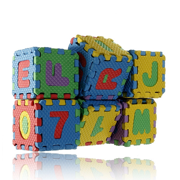 Baby bunte EVA Schaum Alphabet Letters Numbers Mat Jigsaw Puzzle