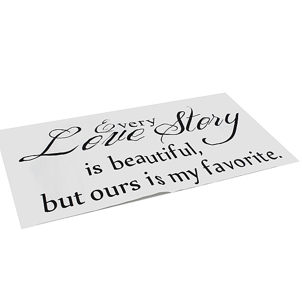 Englisch Sprüche Wall Stickers Love Story Wall Stickers