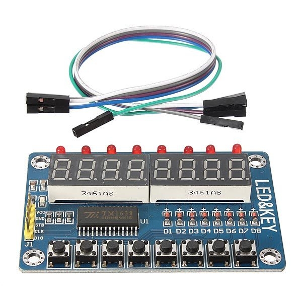 Tm1638-Chipschlüssel zeigt Modul LED digitale 8-Bit-Tube für avr arduino
