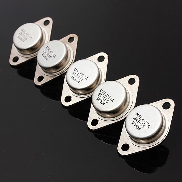 5pcs 2N3055 NPN Hochleistungsverstärker und Schalttransistor TO-3