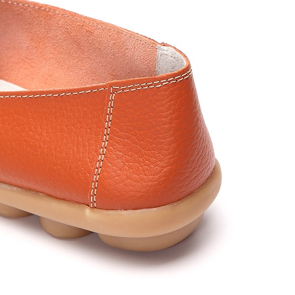 L Ausgehöhlte Leder Loafers Mokassin Beiläufige Flache Schuhe