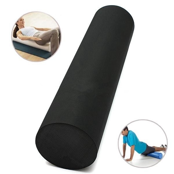 60x15cm EVA Yoga Gym Pilates Home Gym Foam Roller Massage Stretch Band