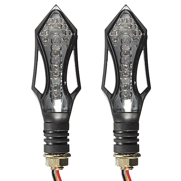 2x universales Motorrad LED Blinkeranzeigelampe 12v