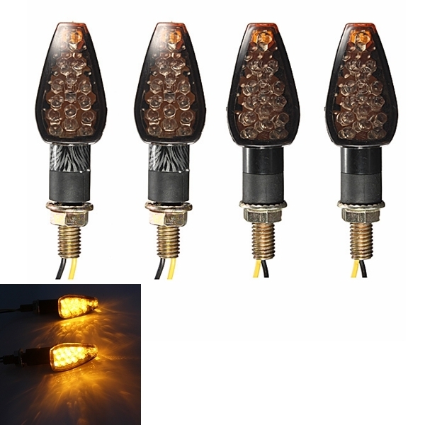 Universal 2x Motorrad 10 LED Blinkeranzeigelampe 12v