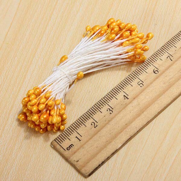 Staubblatt Perlen Blumen Köpfe Doppelkern Fertigkeit Dekoration