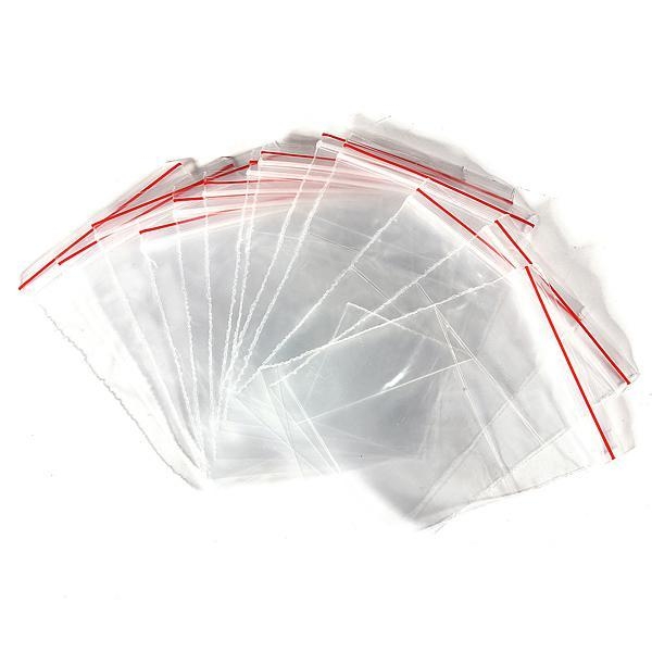 100pcs klarer Schmucksachenplastik ziplock wiederverschließbare sich verpacken lassende Taschen