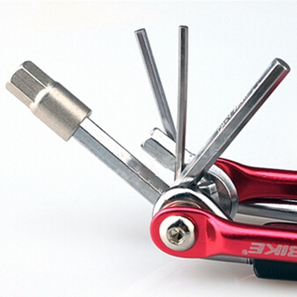 10 in1 Multifunktionsfahrrad-Fahrrad-Reparatur-Werkzeug-Sechskant-Schlüssel-Schraubenzieher