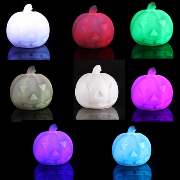 Kreative Lampen bunte LED Kürbisnacht leichtes Halloweengeschenk