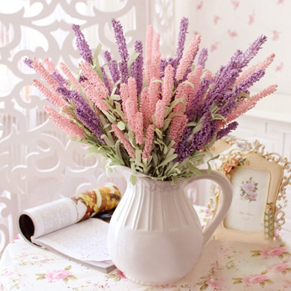 4 Farben Künstliche Lavendel Blumen Haus Party Hochzeits Dekoration