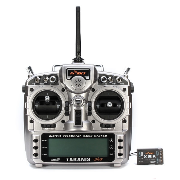 Original FrSky 2.4G ACCST Taranis X9D Plus Transmitter mit X8R Empfänger