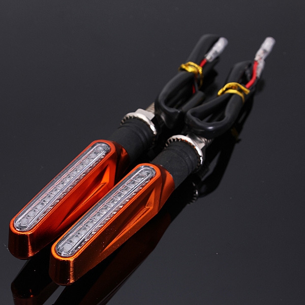 2pcs Motorrad LED BlinkeranzeigeBlinkers Amber Light