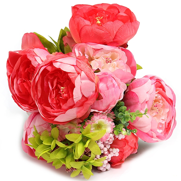 Artificial Silk Pfingstrose blüht Startseite Hochzeit Hochzeitsdekoration 