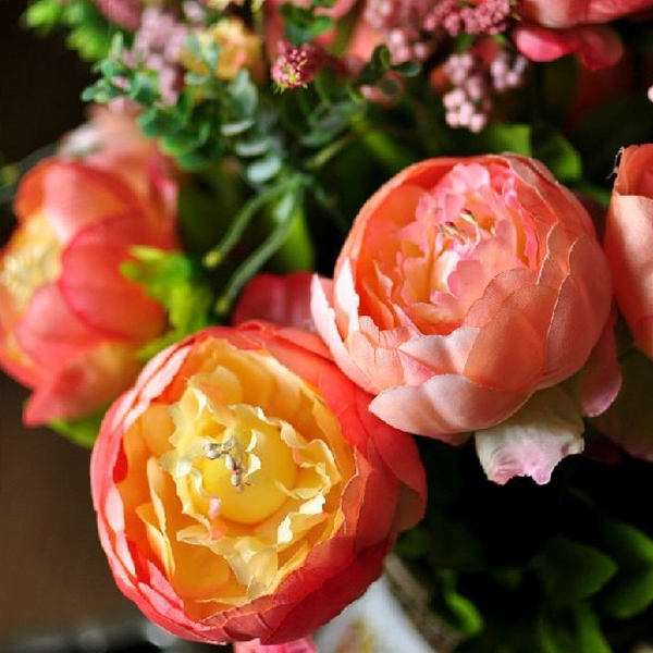 Artificial Silk Pfingstrose blüht Startseite Hochzeit Hochzeitsdekoration 