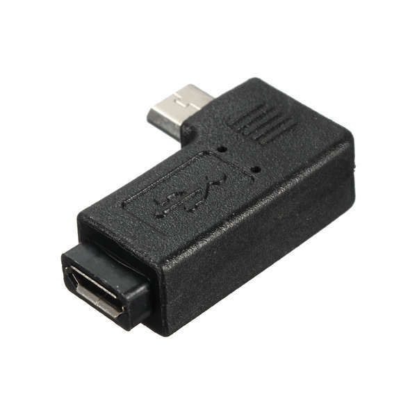 Left Angle Mikro USB Mann zum Mikro Buchse Adapter