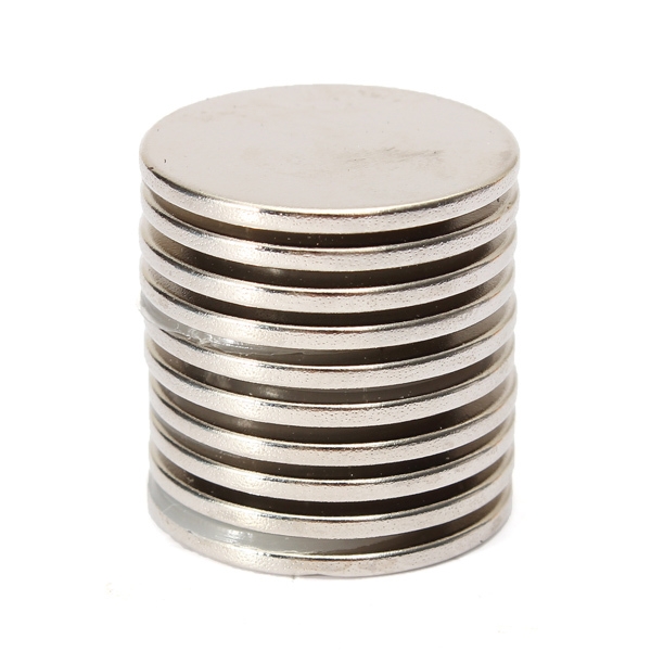 10pcs 25x2 Mm n35 starker runder seltener Erdneodymmagnet
