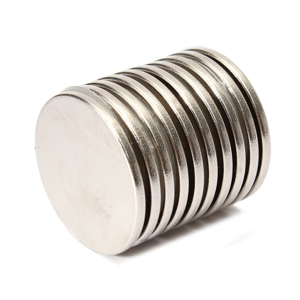10pcs 25x2 Mm n35 starker runder seltener Erdneodymmagnet