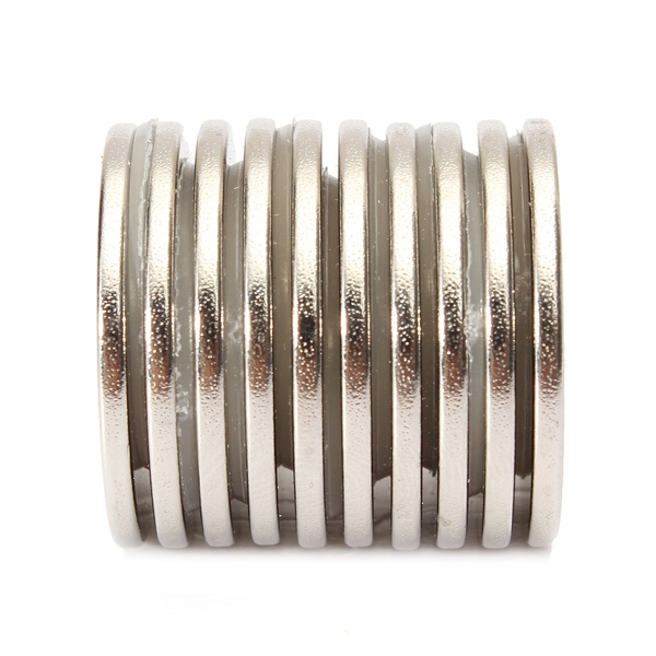 10pcs 25x2 Mm n35 starker runder seltener Erdneodymmagnet