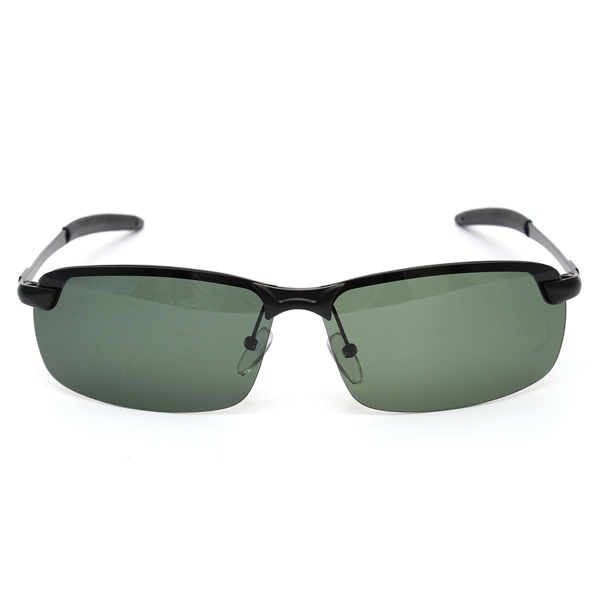 Außensonnenbrille dunkelgrüner Metallrahmen hat Sonnenbrille polarisiert