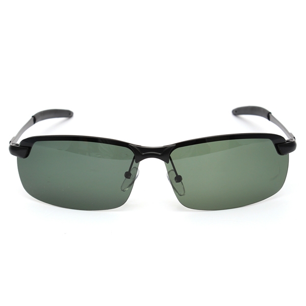 Außensonnenbrille dunkelgrüner Metallrahmen hat Sonnenbrille polarisiert