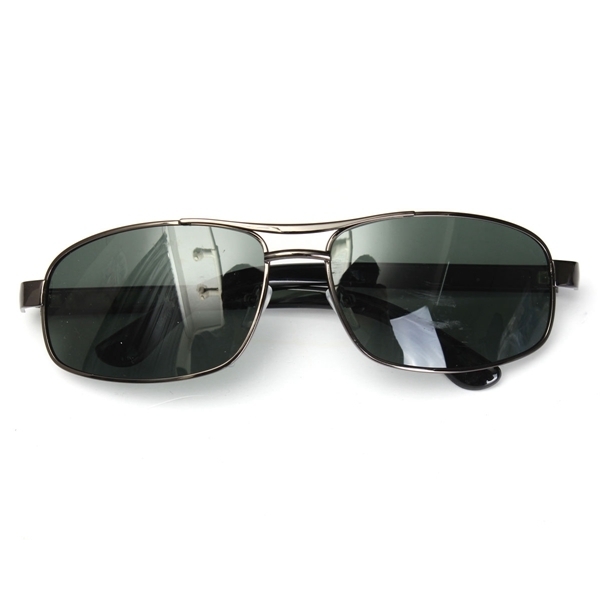 Außensonnenbrille dunkelgrüner Metallrahmen hat Sonnenbrille polarisiert