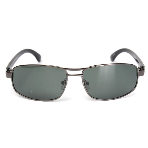 Außensonnenbrille dunkelgrüner Metallrahmen hat Sonnenbrille polarisiert