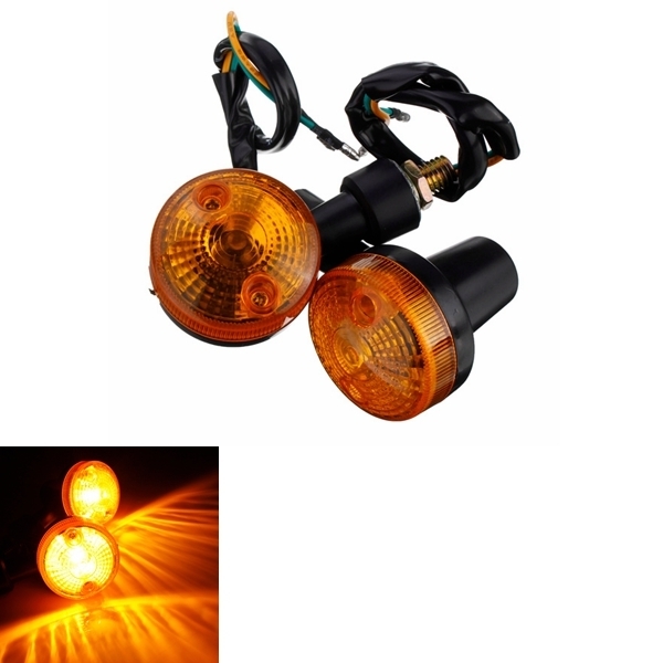 1pair Motorrad Umdrehungs Signal Licht Bernstein Anzeigeleuchte 