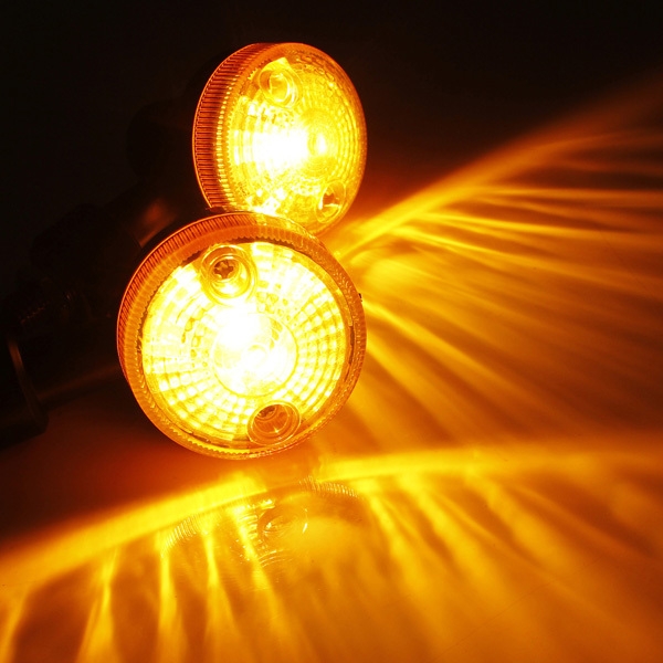 1pair Motorrad Umdrehungs Signal Licht Bernstein Anzeigeleuchte 