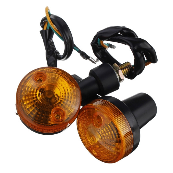 1pair Motorrad Umdrehungs Signal Licht Bernstein Anzeigeleuchte 